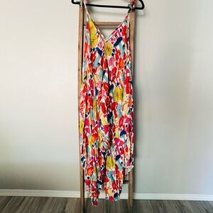 Mushroom print cotton jumper | adjustable, one size fits all, with pockets!